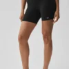5" Airbrush High-Waist Biker Short - Black