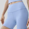 5" Airbrush High-Waist Biker Short - Light Provence Blue