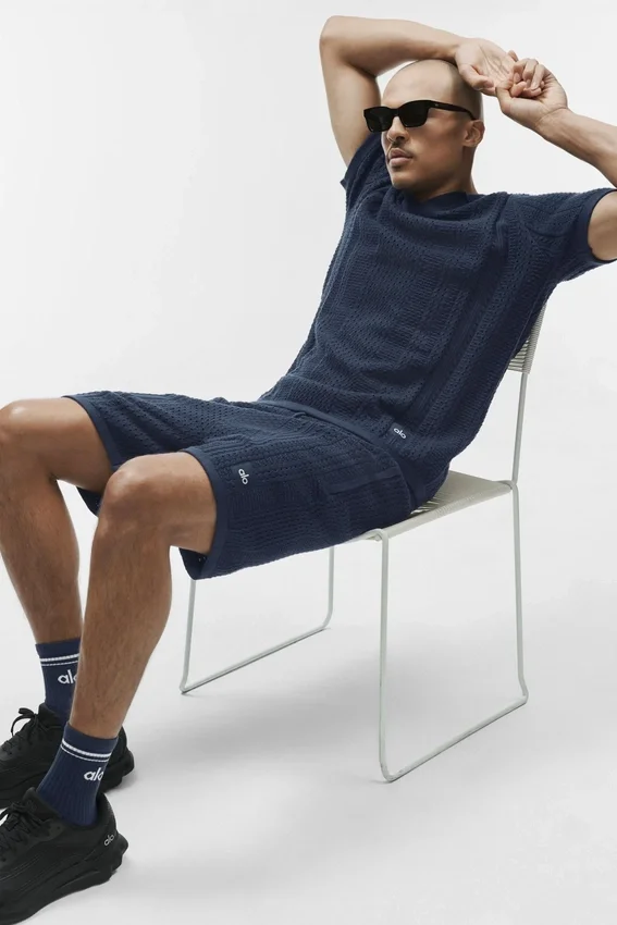 7" Coastline Knit Short - Navy