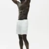 7" Linen Jersey Coastal Short - White