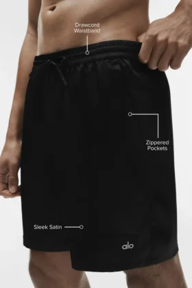 7″ Satin Horizon Short – Black