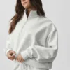 Accolade 1/4 Zip Pullover - White Heather
