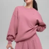 Accolade Crew Neck Pullover - Pink Wild Rose