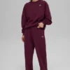 Accolade Straight Leg Sweatpant - Burgundy