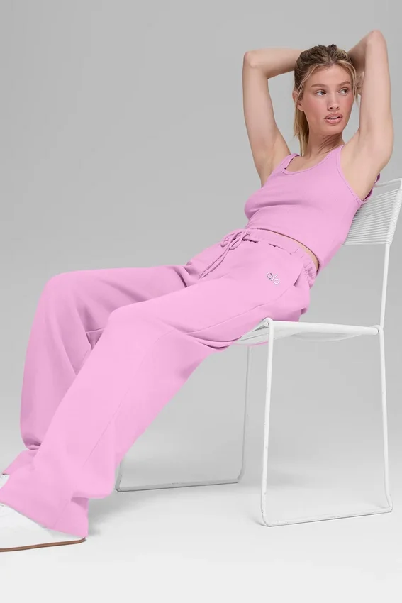 Accolade Straight Leg Sweatpant - Candy Heart Pink