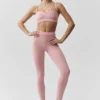 Airbrush High-Waist Fast Track Legging - Vintage Pink/White