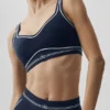Airbrush Heart Throb Bra - Navy/White