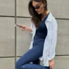 Airbrush High-Waist 7/8 Bootcut Legging - Navy