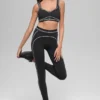 Airbrush High-Waist 7/8 Heart Throb Legging - Black/White