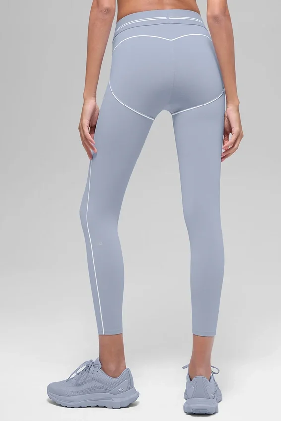 Airbrush High-Waist Heart Throb Legging - Winter Frost/White