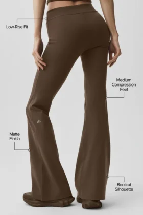 Airbrush Low-Rise Bootcut Legging – Espresso