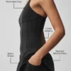 Airbrush Sparks Fly Corset Tennis Dress - Black