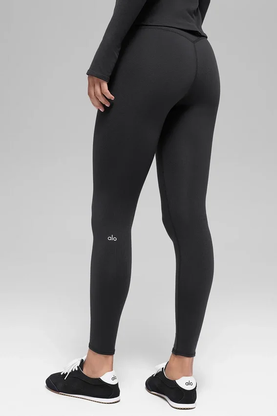 Airbrush Winter Warm High-Waist Nocturne Legging - Black