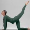 Airbrush Winter Warm High-Waist Nocturne Legging - Clover Green