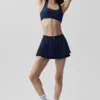 Double or Nothing Tennis Skirt - Navy