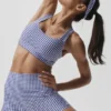 Gingham Airlift So Smooth Headband - Navy Gingham