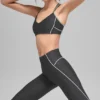Airlift High-Waist Haven Legging - Anthracite/White