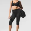 Airlift High-Waist Line up Capri - Black