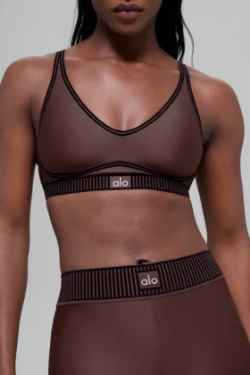 Airlift Line up Bra – Brownstone