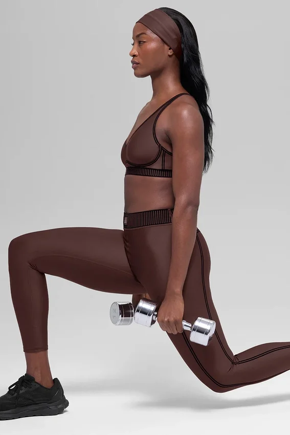 Airlift Line up Bra - Brownstone