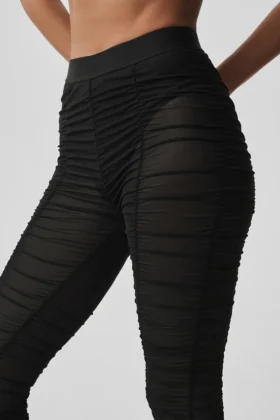 Airlift Mesh High-Waist Cherish Legging – Black