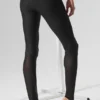 Airlift Mesh High-Waist Darling Stirrup Legging - Black
