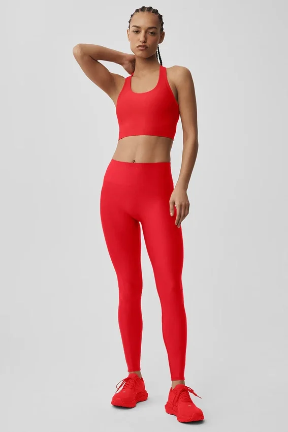 Airlift Super Sleek Bra Tank - Bright Red