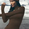 Airlift Winter Warm 1/4 Zip Long Sleeve - Espresso