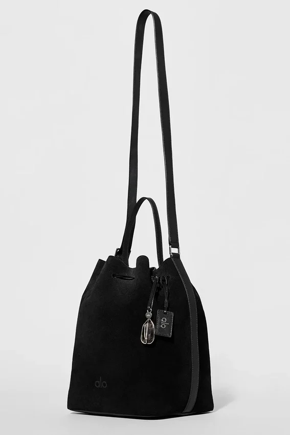 Alo Balance Bucket - Black Suede