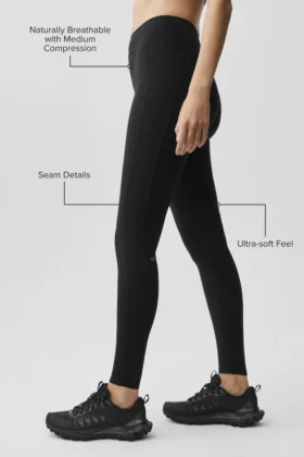 Alo Softsculpt High-Waist 7/8 Superset Legging – Black