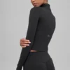 Alo Softsculpt Precision 1/4 Zip Long Sleeve - Black