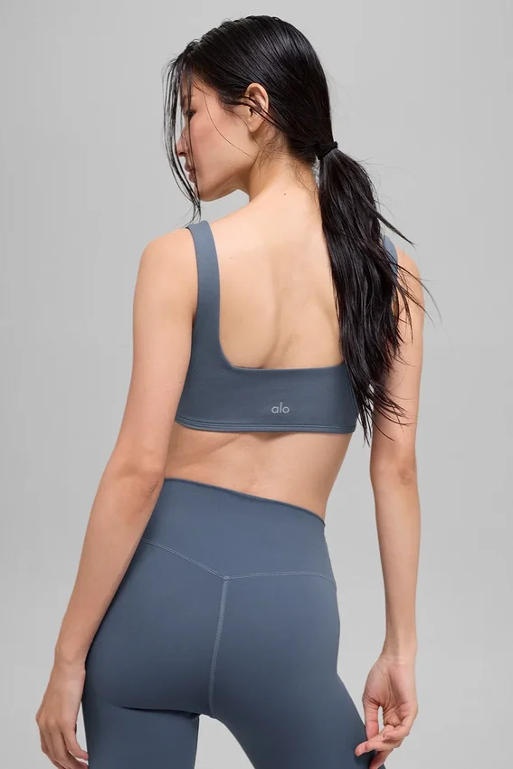 Alo Softsculpt Precision Bra - Bluestone