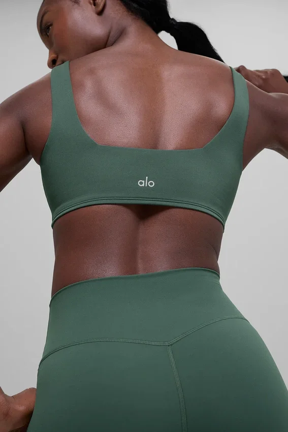 Alo Softsculpt Precision Bra - Clover Green