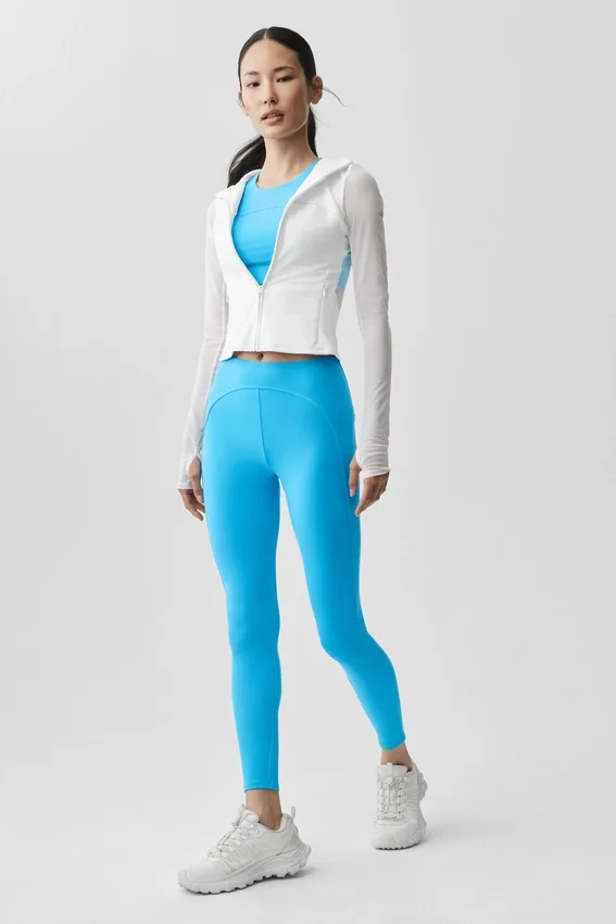 Alo Softsculpt Superset Full Zip Jacket - White
