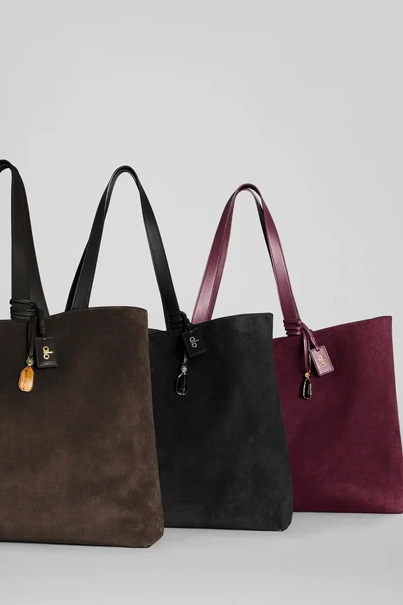 Alo Tranquility Tote - Bordeaux Suede
