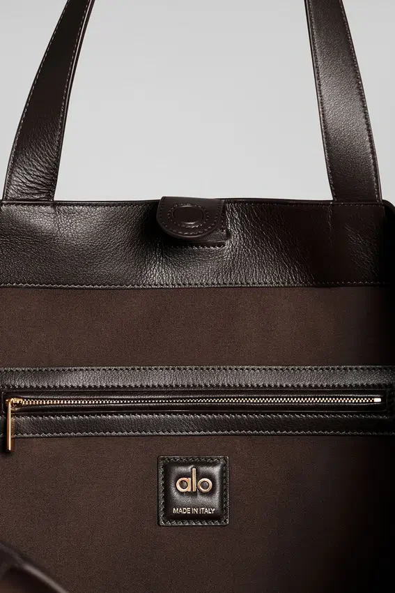 Alo Tranquility Tote - Espresso Suede