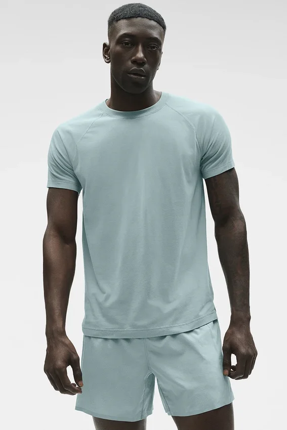 Alo Vapor Crewneck Short Sleeve - Desert Sage