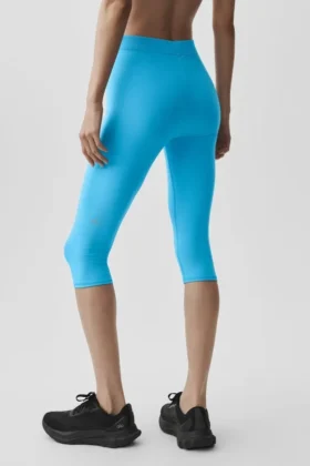 Alosoft High-Waist Iconic 90’S Capri – Azure Blue