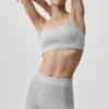 Alosoft Relay Bra - Athletic Heather Grey/White