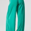 Breezy Wide Leg Pant (Long) - Spruce Green