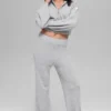 Cashmere Plush Waffle Full Zip Hoodie - Athletic Heather Grey