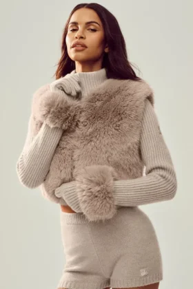Courchevel Cashmere Gloves – Oat Heather
