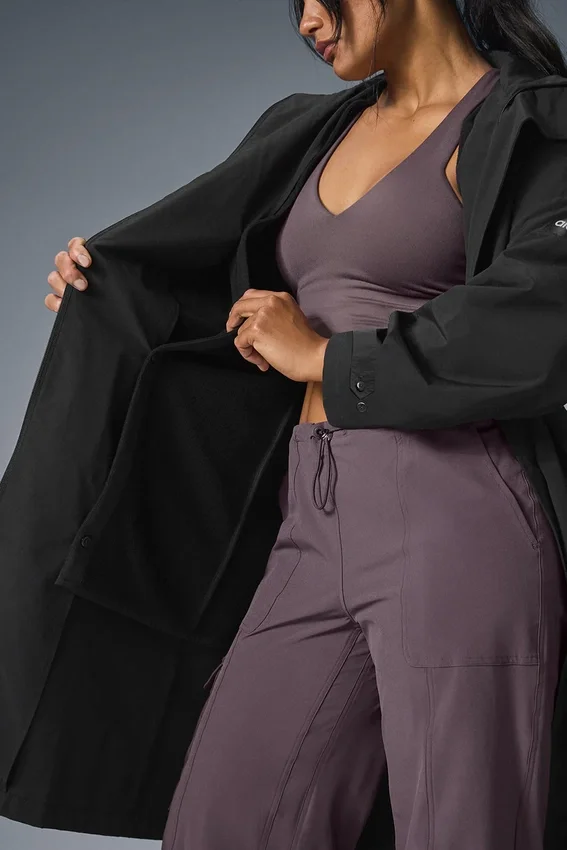 Crinkle on the Move Trench - Black