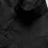 Cropped 1/4 Zip Aerial Pullover - Black