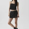 Cropped Connection Tank - Black