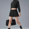 Cropped Doubles Only Full Zip Jacket - Black