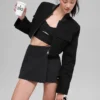 Cropped Main Character Jacket - Black