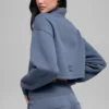 Cropped Serenity Coverup - Bluestone