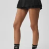 Double or Nothing Tennis Skirt - Black