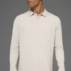 Double Take Long Sleeve Polo - Bone